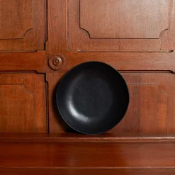 1636 DEARTIS Assiettes Creuses-Assiette creuse en grès - Noir