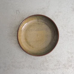 559 STONEWARE Assiettes Creuses-Assiette creuse en grès émaillé Jaspe - Vert