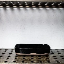 259 SERAX Assiettes|Assiettes Creuses-Assiette creuse en grès n°5 - Noir d'Encre