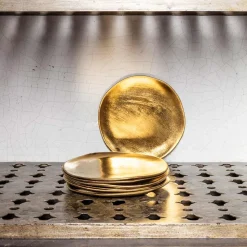 510 KLEVERING Assiettes Plates-Assiette en céramique - Doré