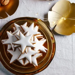 510 KLEVERING Assiettes Plates-Assiette en céramique - Doré