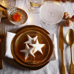 510 KLEVERING Assiettes Plates-Assiette en céramique - Doré