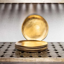 510 KLEVERING Assiettes Plates-Assiette en céramique - Doré