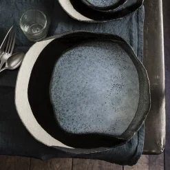 925 JARS CERAMISTES Assiettes Plates-Assiette en céramique Wabi - Bleu