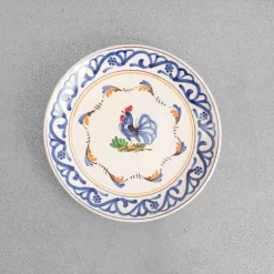 244 FASANO Assiettes Plates-Assiette en faïence - Coq