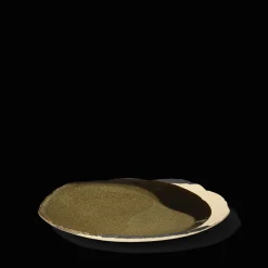925 JARS CERAMISTES Assiettes Plates-Assiette en grès émaillé Wabi - Seidou Kaki