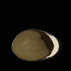 925 JARS CERAMISTES Assiettes Plates-Assiette en grès émaillé Wabi - Seidou Kaki