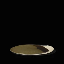 925 JARS CERAMISTES Assiettes Plates-Assiette en grès émaillé Wabi - Seidou Kaki