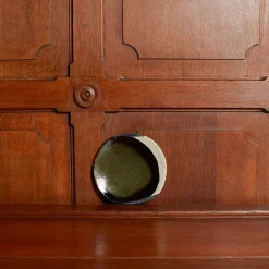 925 JARS CERAMISTES Assiettes Plates-Assiette en grès émaillé Wabi - Seidou Kaki