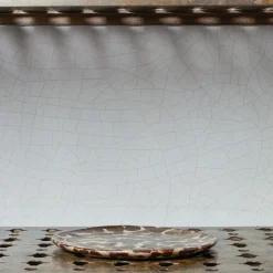 2076 HELLO POTRY Assiettes Creuses-Assiette en grès Moucheté - Marron