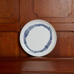 259 SERAX Assiettes Plates-Assiette Ottolenghi - Blanc striée Bleu