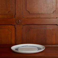 259 SERAX Assiettes Plates-Assiette Ottolenghi - Blanc striée Bleu