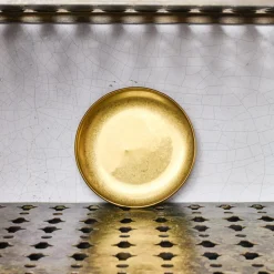 2156 FINE DINING AND LIVING Assiettes Plates-Assiette plate - Antique Or