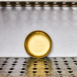 2156 FINE DINING AND LIVING Assiettes Plates-Assiette plate - Antique Or