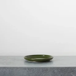 2031 MARUMITSU POTERIE Assiettes Plates-Assiette plate Causette - Vert