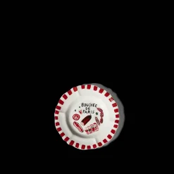 MERCI Assiettes Plates-Assiette plate en faïence Boucher