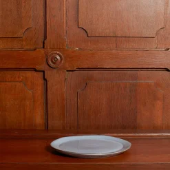 1294 VASICOL Assiettes Plates-Assiette plate en faïence - Bleu Clair