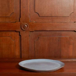 1294 VASICOL Assiettes Plates-Assiette plate en faïence - Bleu Clair