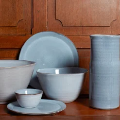 1294 VASICOL Assiettes Plates-Assiette plate en faïence - Bleu Clair