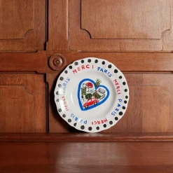 MERCI Assiettes Plates-Assiette plate en faïence