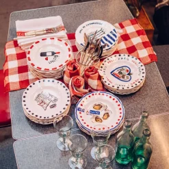 MERCI Assiettes Plates-Assiette plate en faïence