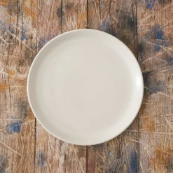 559 STONEWARE Assiettes Plates-Assiette plate en grès fin - Blanc