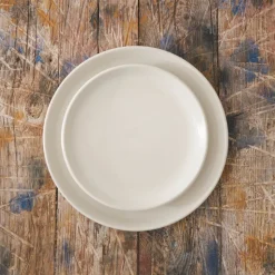 559 STONEWARE Assiettes Plates-Assiette plate en grès fin - Blanc