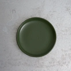 559 STONEWARE Assiettes Plates-Assiette plate en grès fin - Kaki