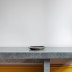 MERCI Assiettes Plates-Assiette plate en grès émaillé Jaspe - Bleu