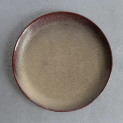 MERCI Assiettes Plates-Assiette plate en grès émaillé Jaspe - Vert