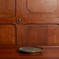 MERCI Assiettes Plates-Assiette plate en grès émaillé Jaspe - Vert