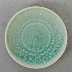 925 JARS CERAMISTES Assiettes Plates-Assiette plate Tourron - Jade