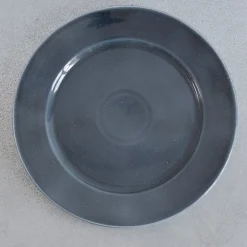 1927 DINNERWARE u0026 CO Assiettes Plates-Assiette plate upcyclée - Bleu