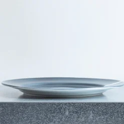 1927 DINNERWARE u0026 CO Assiettes Plates-Assiette plate upcyclée - Bleu