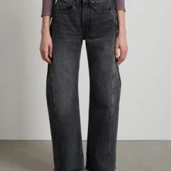 Femme B SIDES L'esprit Merci|Jeans-- Jeans Relaxed Lasso Cuffed - Noir