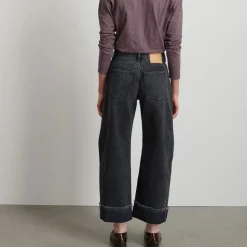 Femme B SIDES L'esprit Merci|Jeans-- Jeans Relaxed Lasso Cuffed - Noir