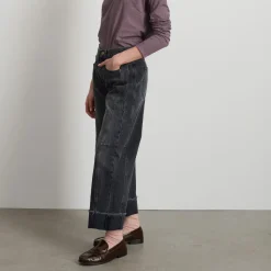 Femme B SIDES L'esprit Merci|Jeans-- Jeans Relaxed Lasso Cuffed - Noir