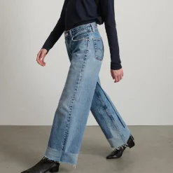 Femme B SIDES L'esprit Merci|Jeans-- Jeans Reworked Culotte - Vintage Indigo