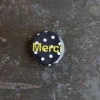 2261 STICKER MULE Les Accessoires Merci|L'esprit Merci-Badge Merci - Pois Blanc
