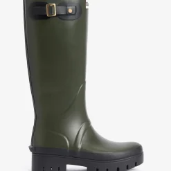 Femme Barbour L'esprit Merci|Bottes-- Bottes Snowdon Wellingtons - Olive