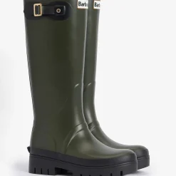 Femme Barbour L'esprit Merci|Bottes-- Bottes Snowdon Wellingtons - Olive