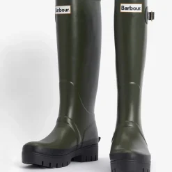 Femme Barbour L'esprit Merci|Bottes-- Bottes Snowdon Wellingtons - Olive