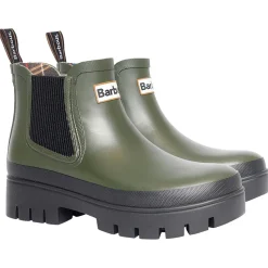 Femme Barbour Bottes-- Bottines Halton - Olive
