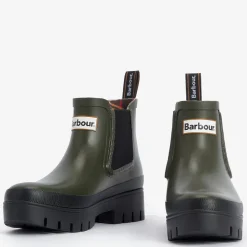 Femme Barbour Bottes-- Bottines Halton - Olive