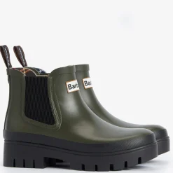 Femme Barbour Bottes-- Bottines Halton - Olive