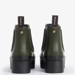 Femme Barbour Bottes-- Bottines Halton - Olive
