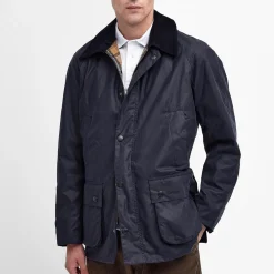 Homme Barbour L'esprit Merci|Vestes-- Veste Ashby Wax Jacket - Marine