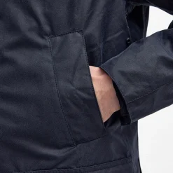 Homme Barbour L'esprit Merci|Vestes-- Veste Ashby Wax Jacket - Marine