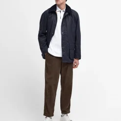 Homme Barbour L'esprit Merci|Vestes-- Veste Ashby Wax Jacket - Marine