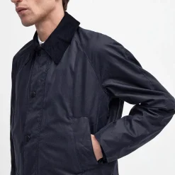 Homme Barbour L'esprit Merci|Vestes-- Veste Ashby Wax Jacket - Marine